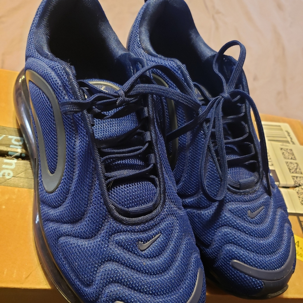 Blue Nike Air Max's